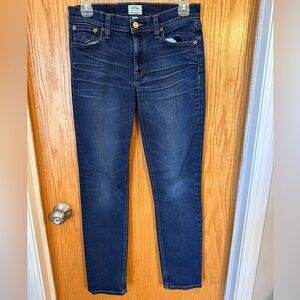J Crew matchstick jeans size 27 
Straight leg. Dark wash with some whiskering